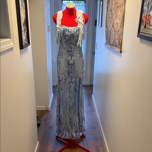 Light Blue sequin Dress